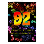 92番目の誕生日がまだ揺れる (正面)