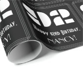 92番目の誕生日:インスパイアアールデコ検索"92" & Name ラッピングペーパー (ロールコーナー)