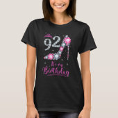 92私の誕生日ピンクハイヒール92誕生日G Tシャツ (正面)