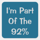 92% スクエアシール (正面)