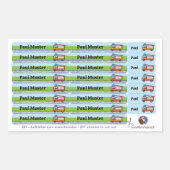 92 DIY Stifteaufkleber Feuerwehr  長方形シール (正面)