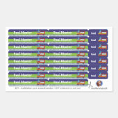 92 DIY Stifteaufkleber Feuerwehr in der Nacht 長方形シール (正面)