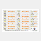 92 DIY Stifteaufkleber - Kohlmeise Aquarell 長方形シール (正面)