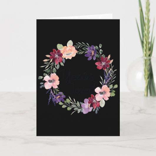 92 Years Loved Floral 92th Birthday Women 92 Years カード (正面)