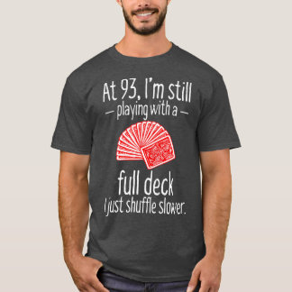 93おもしろい誕生日ギフト93年古いカード Tシャツ