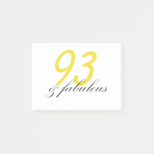 93と素晴らしい ポストイット (正面)