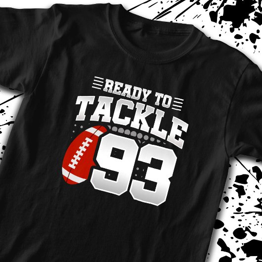 93に挑戦する準備 – キッズサッカー選手誕生日 Tシャツ