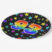 93イベントはっきりした:,おもしろい, カラフル Rainbow 93 ペーパープレート (アングル)