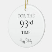 93回目の誕生日おめでとう セラミックオーナメント (左)