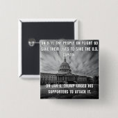 93救便。トランプがそれを攻撃した 缶バッジ (正面&裏面)