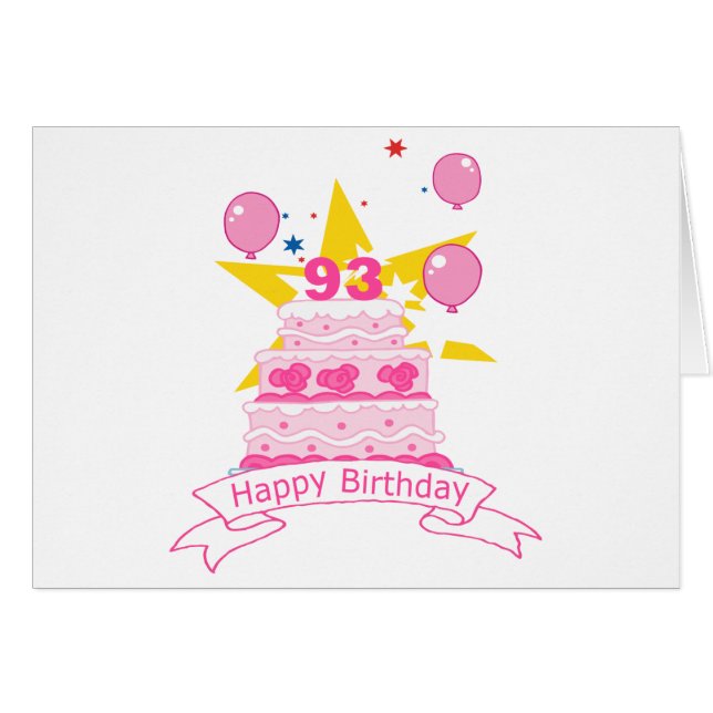 93歳お誕生日ケーキ (正面横)