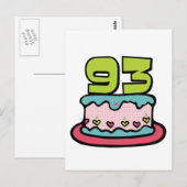 93歳お誕生日ケーキ ポストカード (正面/裏面)