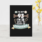 93歳じゃない、18歳で75年の経験 - for93 カード (黄色い花)