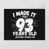 93歳の皮肉なミーム 面白い 93歳の誕生日 ポストカード (正面)