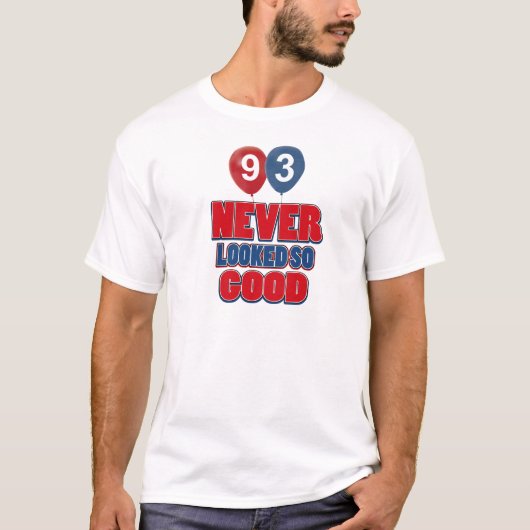 93歳の誕生日のデザイン Tシャツ (正面)