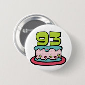 93歳の誕生日ケーキ 缶バッジ (正面&裏面)
