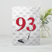 93歳の誕生日ゴルフテーマパーティー 招待状 (スタンド正面)