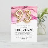 93歳の誕生日パーティーのご招待 招待状 (スタンド正面)