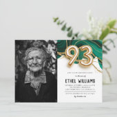 93歳の誕生日パーティーのご招待 招待状 (スタンド正面)