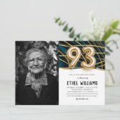 93歳の誕生日パーティーのご招待 招待状 (スタンド正面)