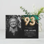 93歳の誕生日パーティーのご招待 招待状 (スタンド正面)
