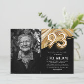 93歳の誕生日パーティーのご招待 招待状 (スタンド正面)