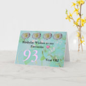 93歳の誕生日 カード (黄色い花)