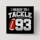 93歳タックルサッカーパーティー93位誕生日 缶バッジ (正面)