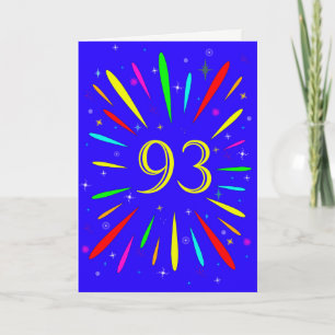 93番目の誕生日爆発カード カード