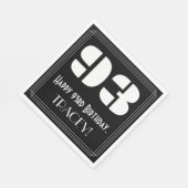 93番目の誕生日:インスパイアアールデコ検索"93" +名前 スタンダードランチョンナプキン (角)