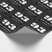 93番目の誕生日:インスパイアアールデコ検索"93" & Name ラッピングペーパー (角)