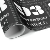 93番目の誕生日:インスパイアアールデコ検索"93" & Name ラッピングペーパー (ロールコーナー)