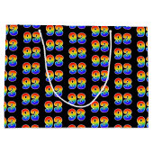 93誕生日:おもしろいレインボーイベント第93パターン ラージペーパーバッグ (裏面)