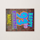 93誕生日~おもしろい、アーバングラフィティインスパイアルック ジグソーパズル (横)