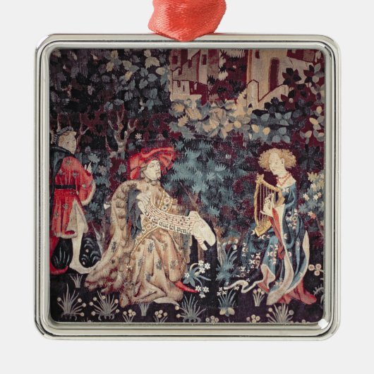 930コンサート、アラス1420年からのタペストリー メタルオーナメント (正面)