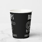 93rd誕生日パーティー：アールデコスタイル+名前をカスタムする 紙コップ (左)