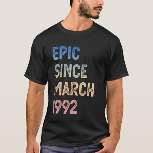 93rd Birthday Men Women 93 Years Old Epic Since Ma Tシャツ (正面)