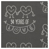 94周年記念ギフトチョークハート ファブリック (クローズアップ)