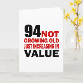 94成長する誕生日 カード (黄色い花)