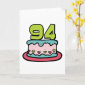 94歳のお誕生日ケーキ カード (黄色い花)