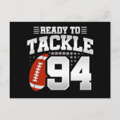 94歳のタックルフットボールパーティー 94歳の誕生日 ポストカード (正面)