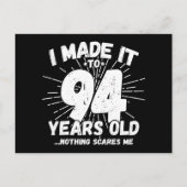 94歳の皮肉なミーム 面白い94歳の誕生日 ポストカード (正面)