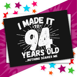 94歳の皮肉なミーム 面白い94歳の誕生日 ポストカード