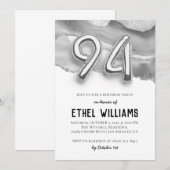 94歳の誕生日パーティーのご招待 招待状 (正面/裏面)