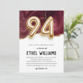 94歳の誕生日パーティーのご招待 招待状 (スタンド正面)