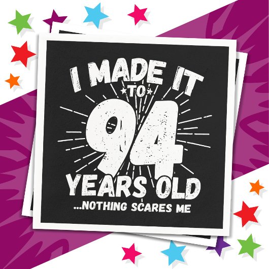 94歳皮肉ミームおもしろい94誕生日 スタンダードカクテルナプキン