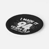 94歳皮肉ミームおもしろい94誕生日 ペーパープレート (アングル)