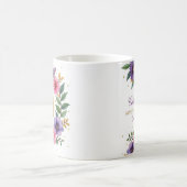 94誕生日マグカップ – フローラリースと金ゴールド番号 コーヒーマグカップ (中央)