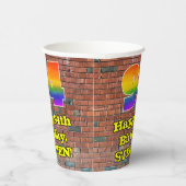 94誕生日:おもしろいグラフィティインスパイアレインボー94 紙コップ (右)