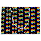 94誕生日:おもしろいレインボーイベント第94パターン ラージペーパーバッグ (裏面)